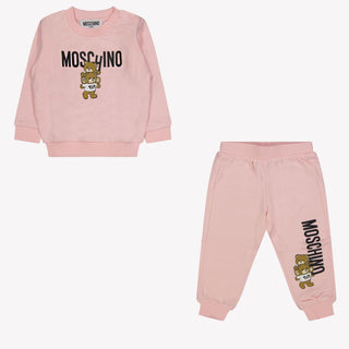 Moschino Baby Unisex Joggingpak Licht Roze 3/6