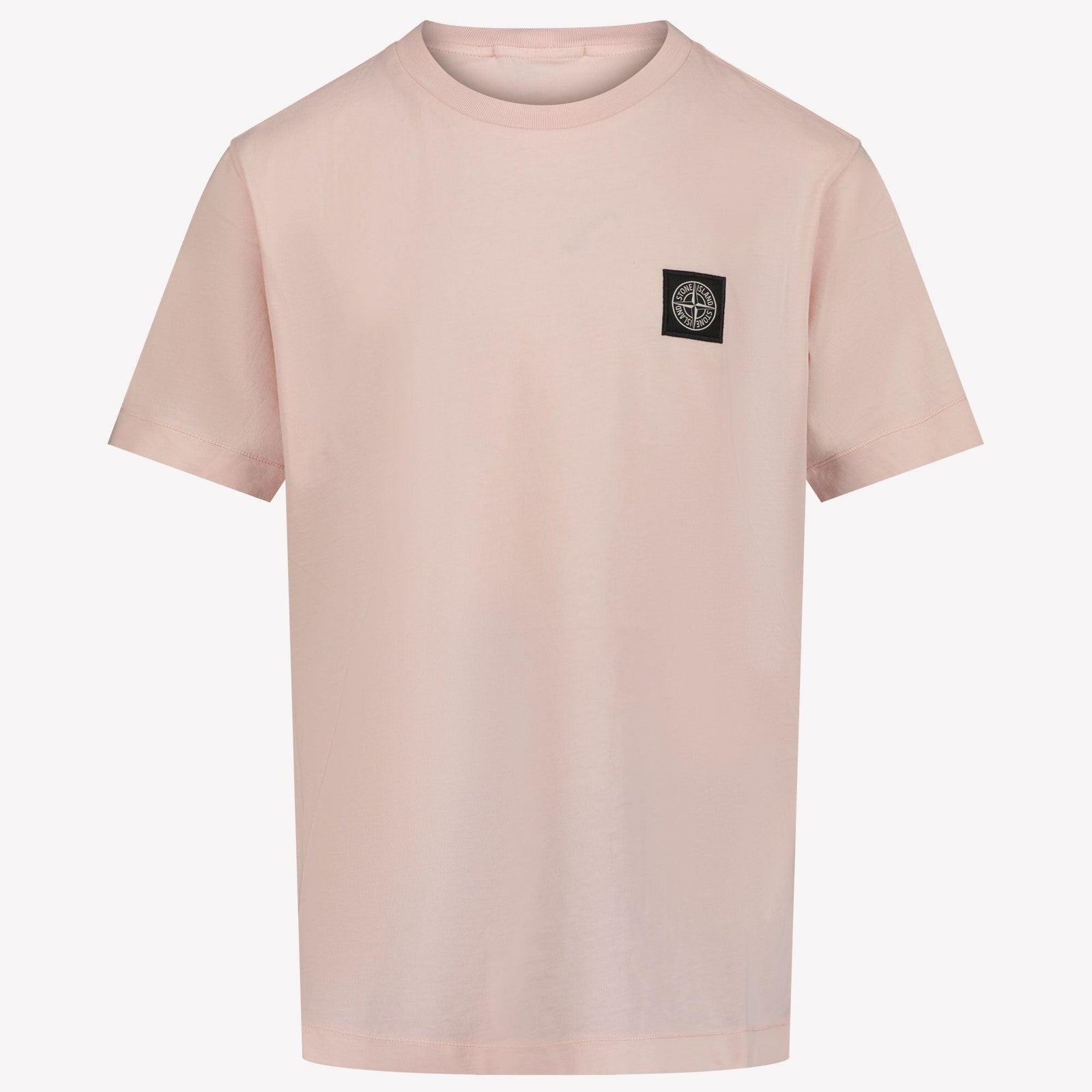 Stone Island Kinder Jongens T-Shirt In Licht Roze