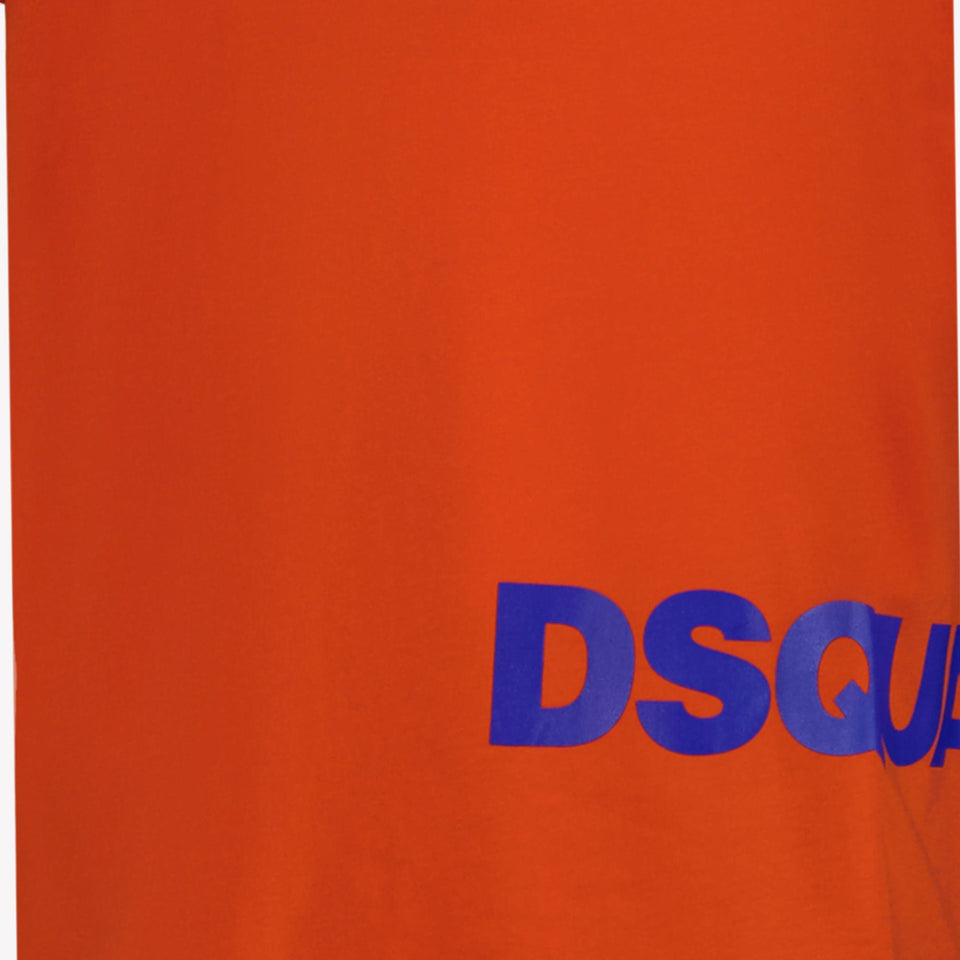 Dsquared2 Kinder Jongens T-Shirt Fluor Oranje