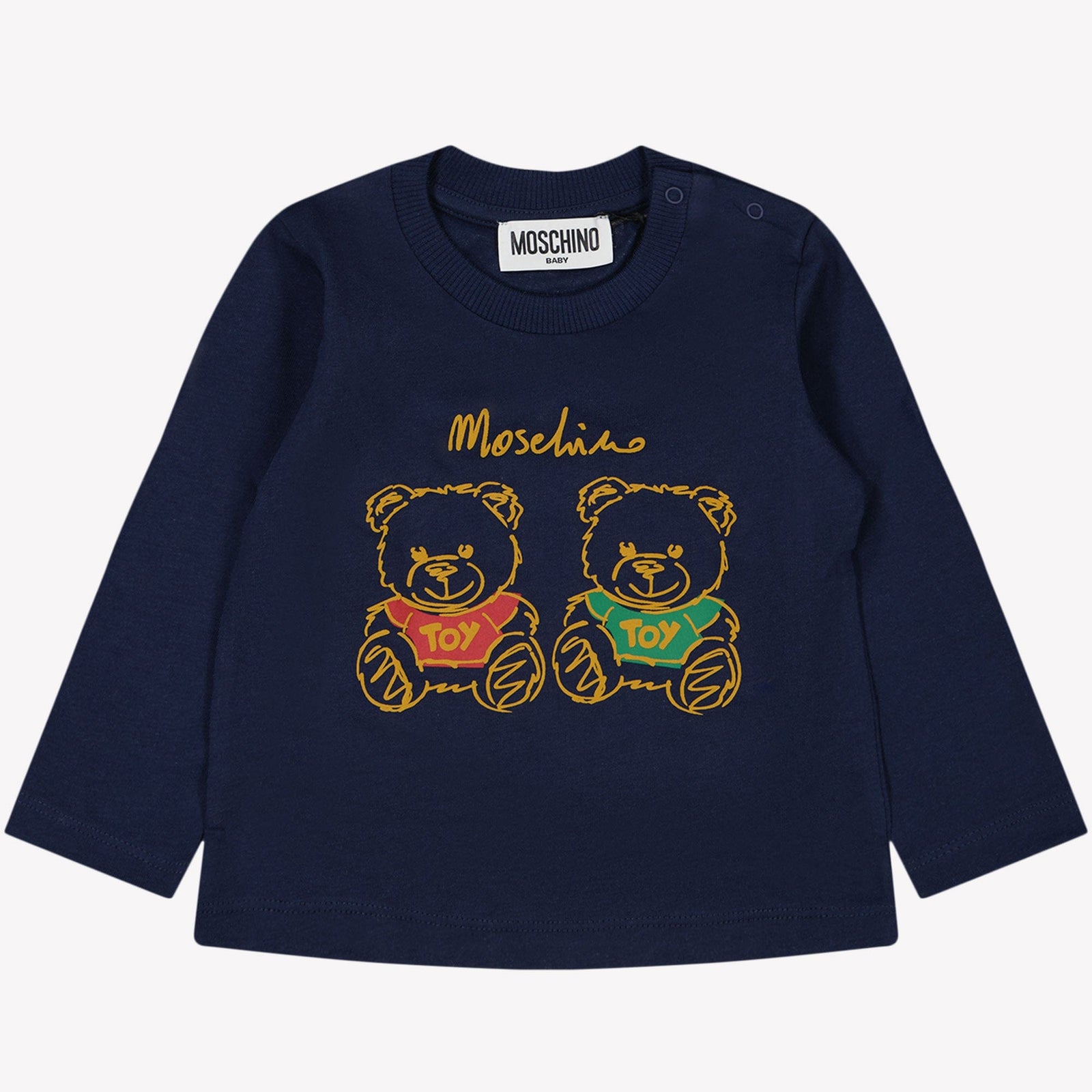 Moschino Baby Jongens T-shirt Navy 3/6