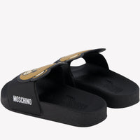 Moschino Kinder Unisex Slippers Zwart