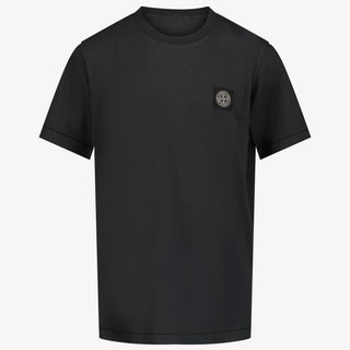 Stone Island Kinder Jongens T-Shirt In Antraciet