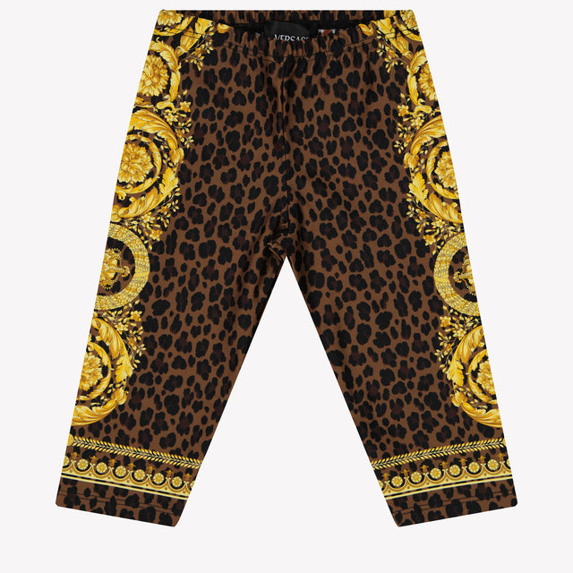 Versace Meisjes Legging Bruin