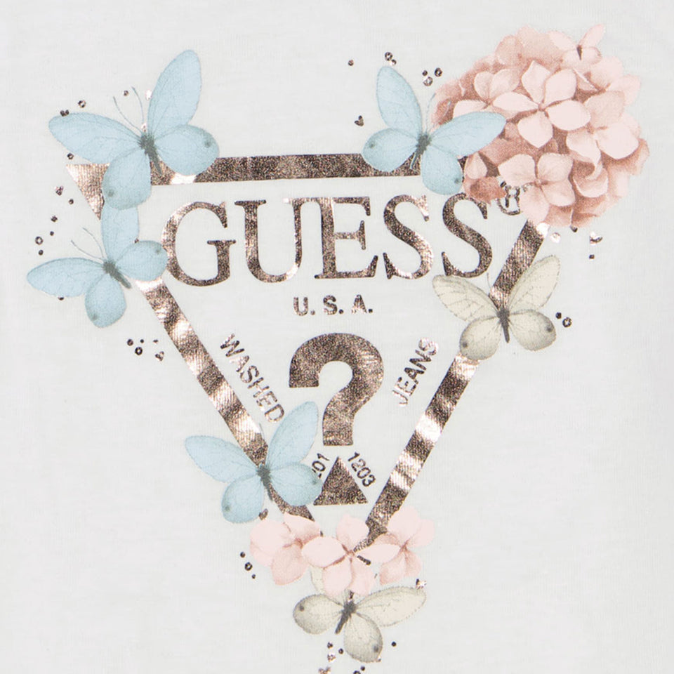 Guess Baby Meisjes T-Shirt In Wit