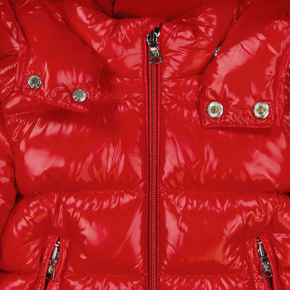 Moncler Maya Baby Jongens Winterjas Rood