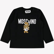 Moschino Baby Unisex T-shirt Zwart