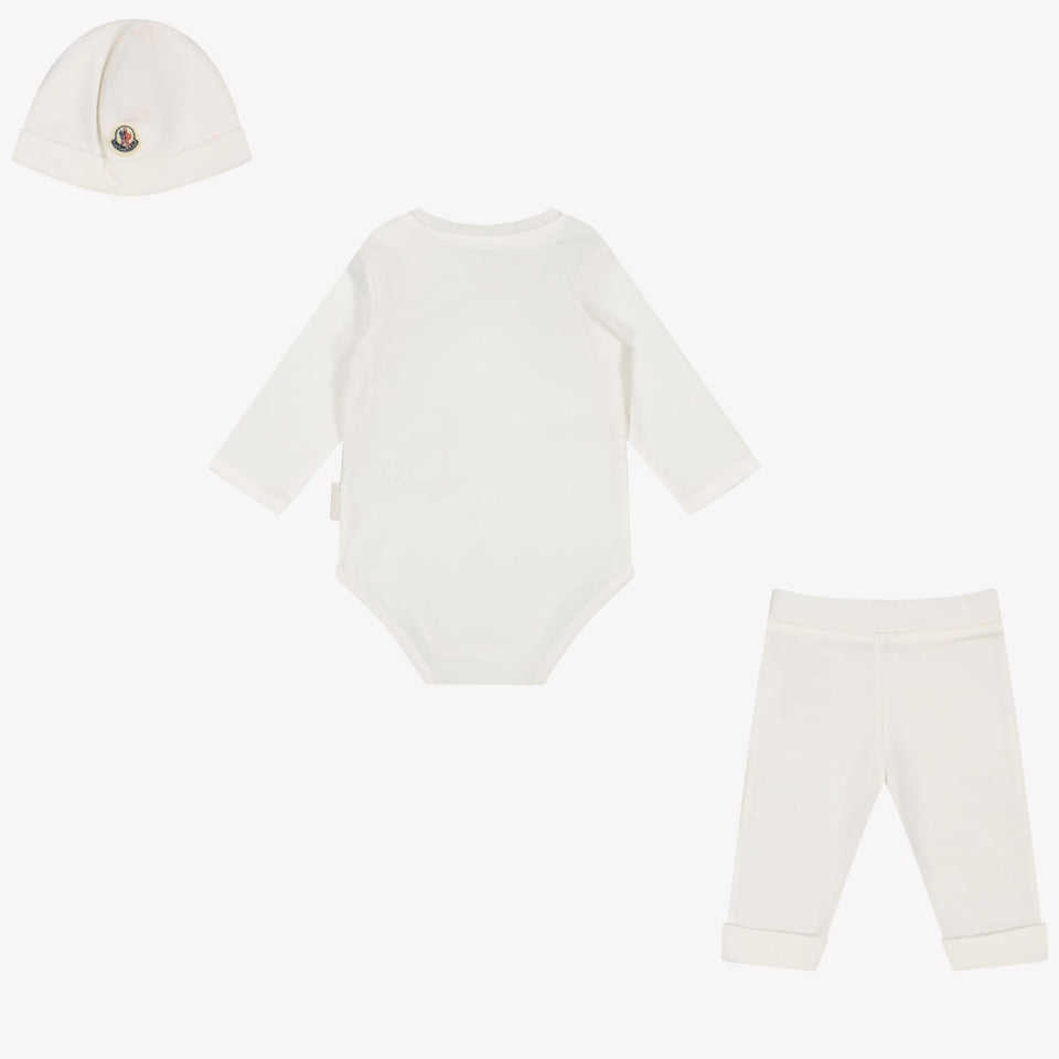 Moncler Baby Unisex Setje In Wit