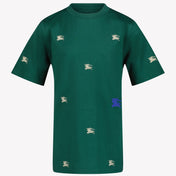 Burberry Unisex T-shirt Donker Groen