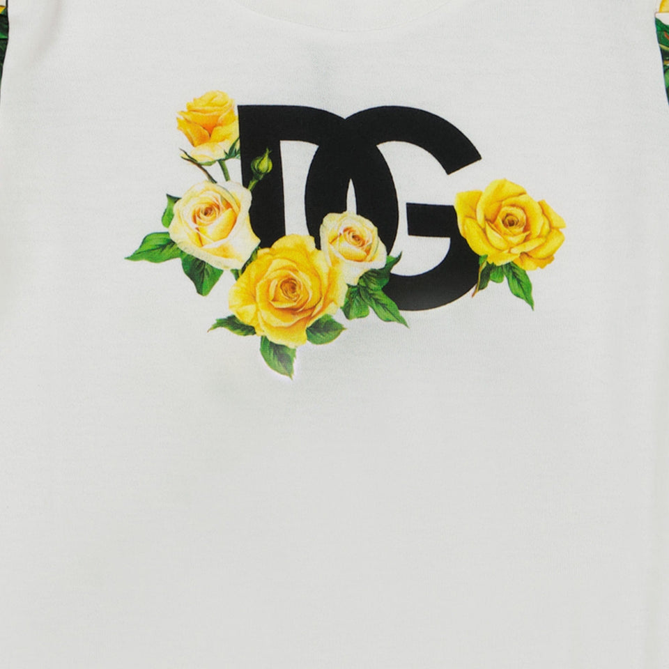 Dolce & Gabbana Baby Meisjes T-Shirt Wit
