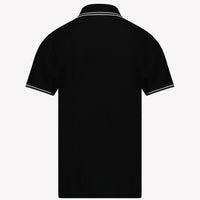 Stone Island Jongens Polo Zwart