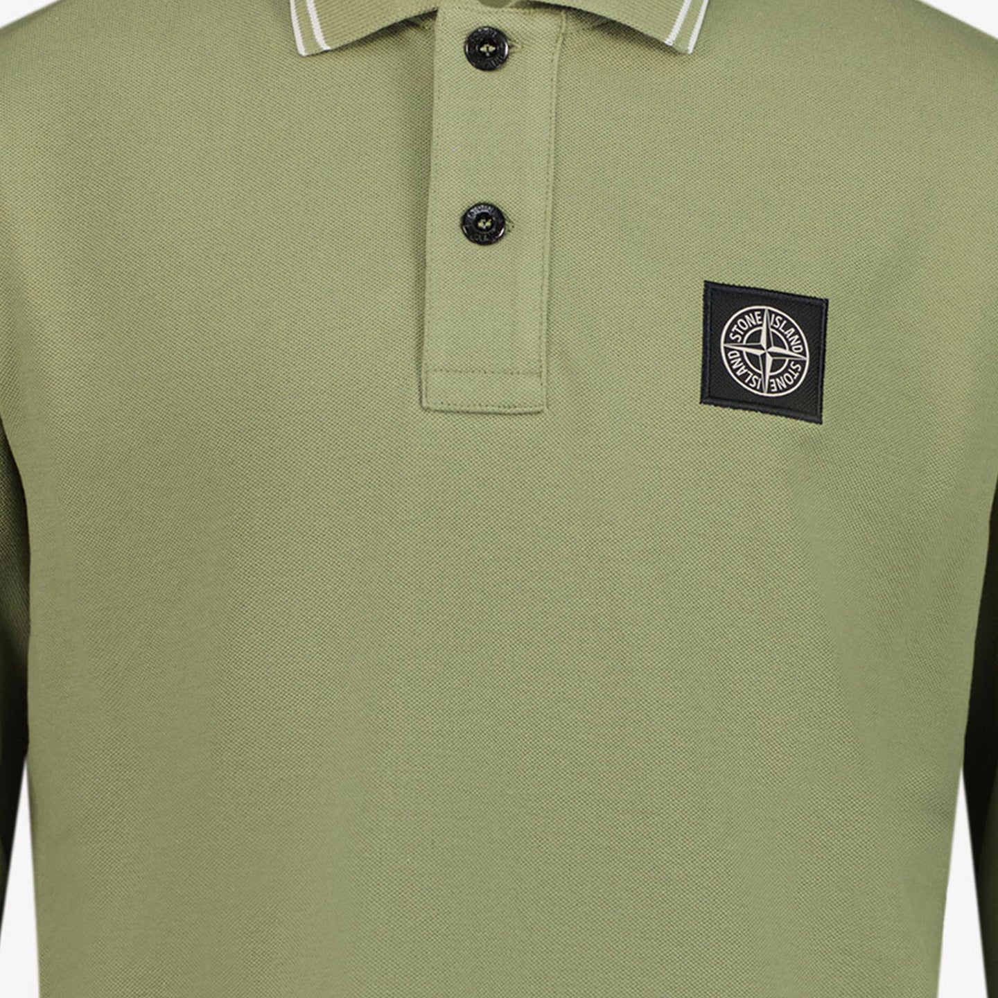 Stone Island Jongens Polo Olijf Groen