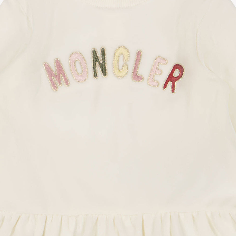 Moncler Baby Meisjes Jurk Off White