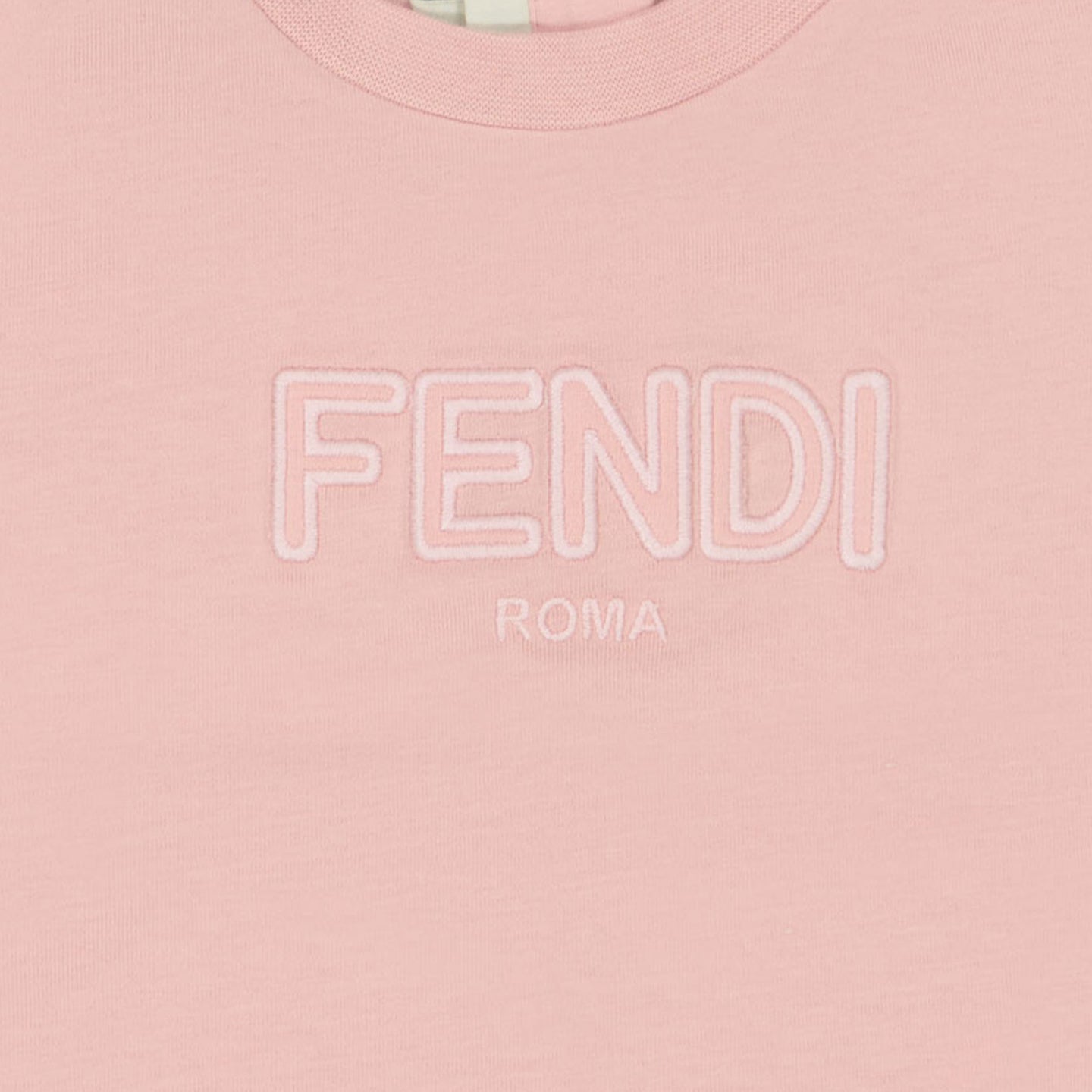 Fendi Baby Meisjes T-Shirt In Licht Roze