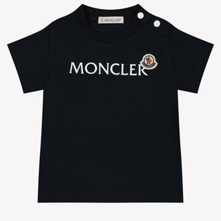 Moncler Baby Jongens T-Shirt In Navy