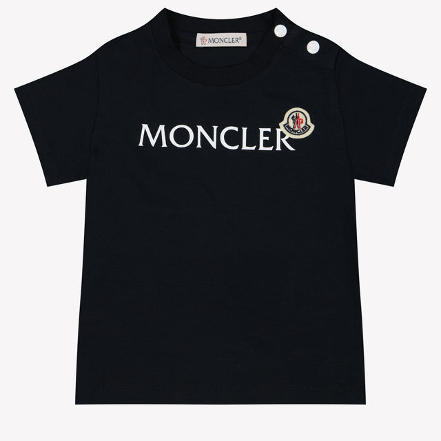 Moncler Baby Jongens T-Shirt In Navy