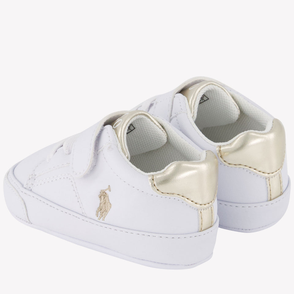 Ralph Lauren Theron V Ps Layette Baby Meisjes Sneakers Wit