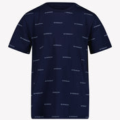 Givenchy Jongens T-shirt Donker Blauw