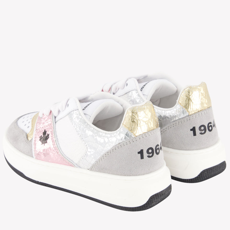 Dsquared2 Meisjes Sneakers Zilver