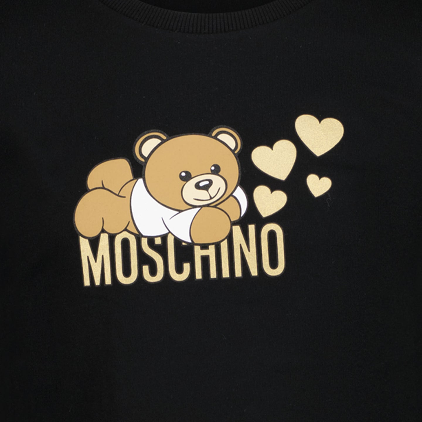 Moschino Meisjes T-shirt Zwart