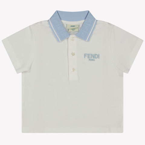 Fendi Baby Jongens Polo In Wit