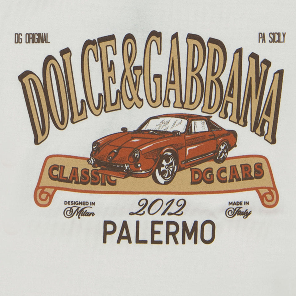 Dolce & Gabbana Baby Jongens T-shirt Off White