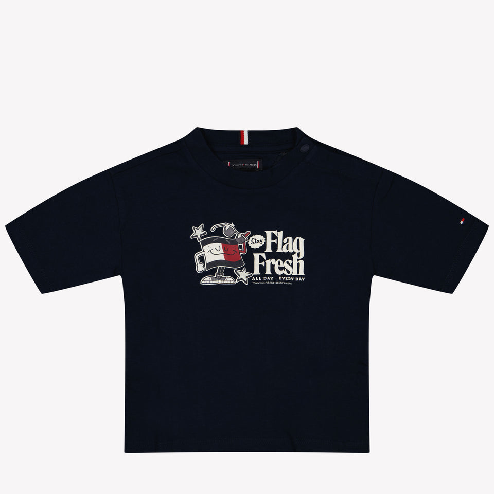 Tommy Hilfiger Baby Jongens T-Shirt Navy