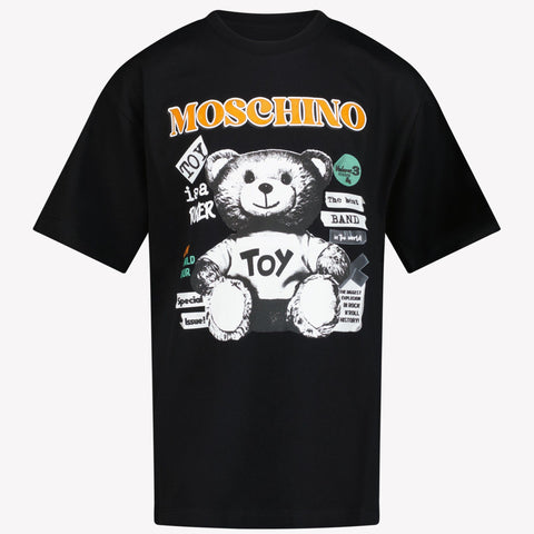 Moschino Unisex T-shirt Zwart 4Y