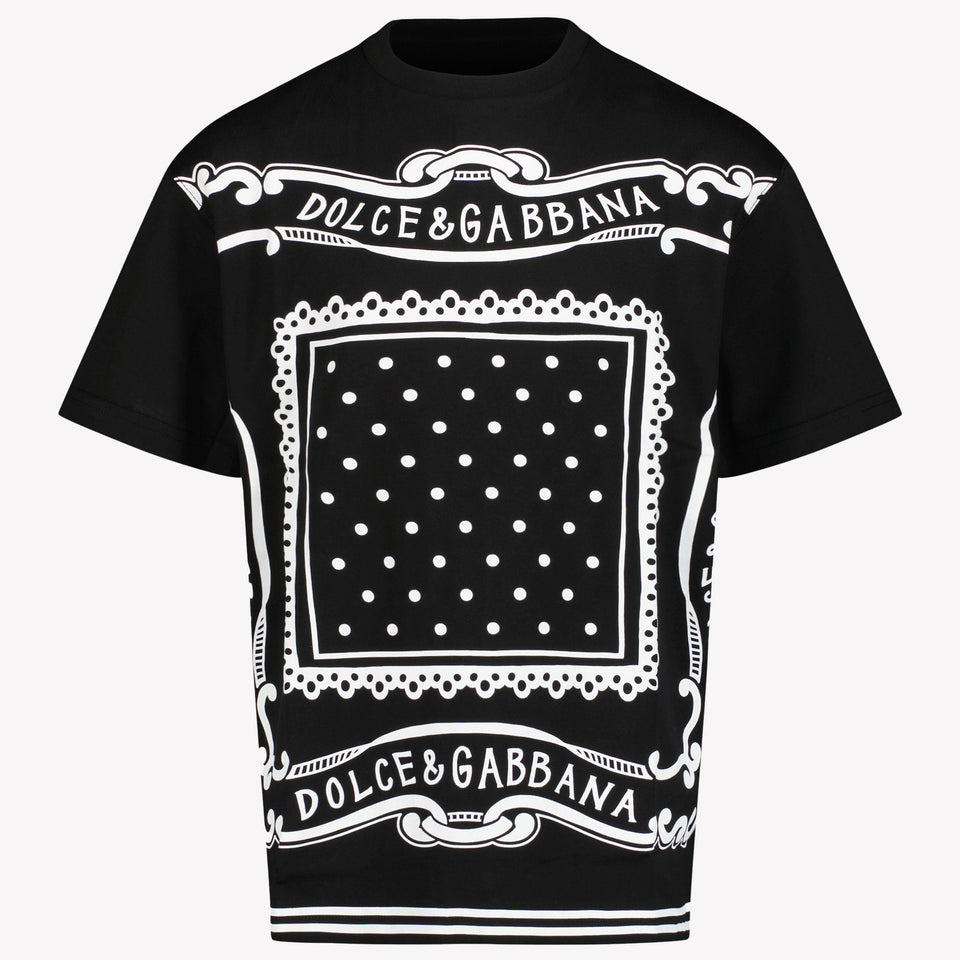 Dolce & Gabbana Kinder Jongens T-Shirt In Zwart