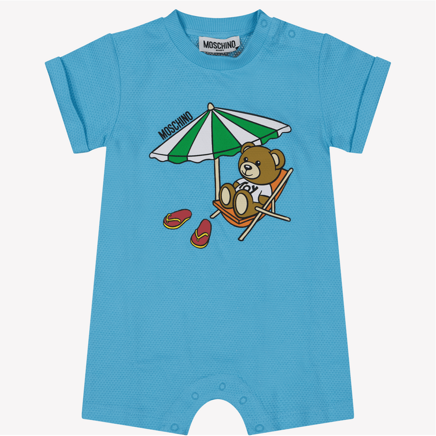 Moschino Baby Boys Romper Turquoise