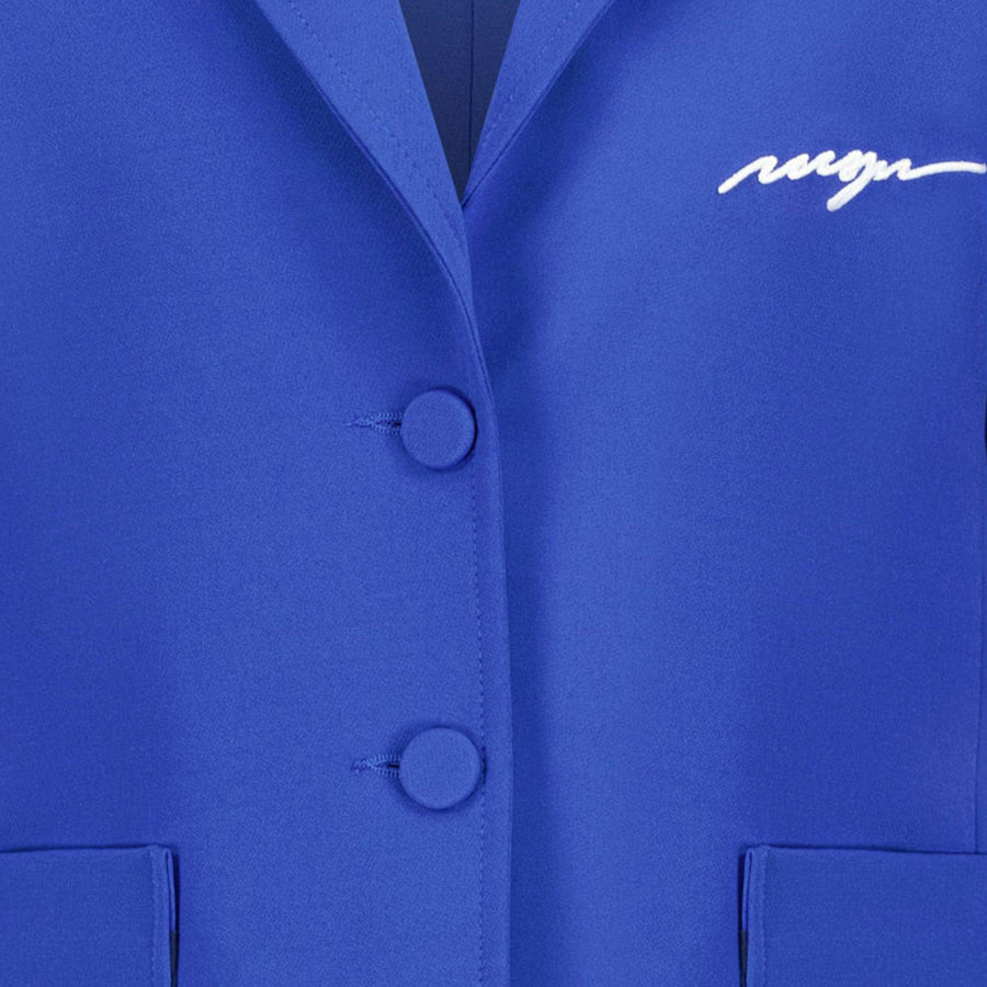 MSGM Meisjes Colbert Cobalt Blauw