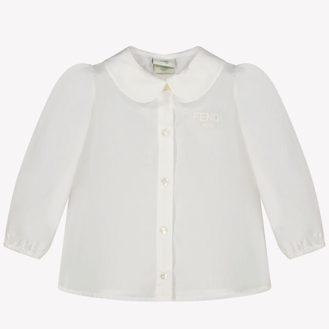 Fendi Baby Meisjes Blouse Wit