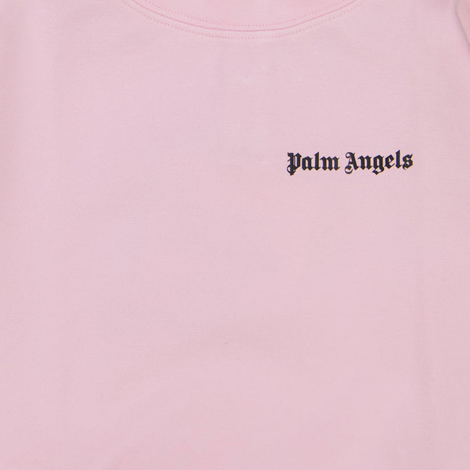 Palm Angels Baby Meisjes Trui In Licht Roze