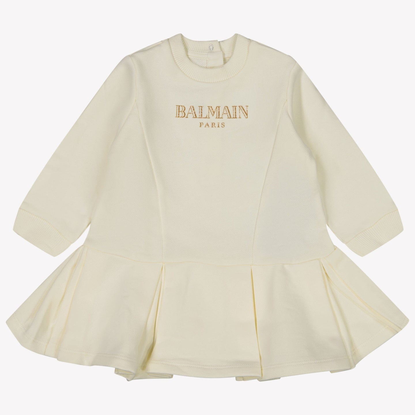 Balmain Baby Meisjes Jurk Off White 6 mnd