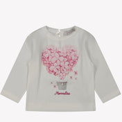 MonnaLisa Baby Meisjes T-shirt Off White