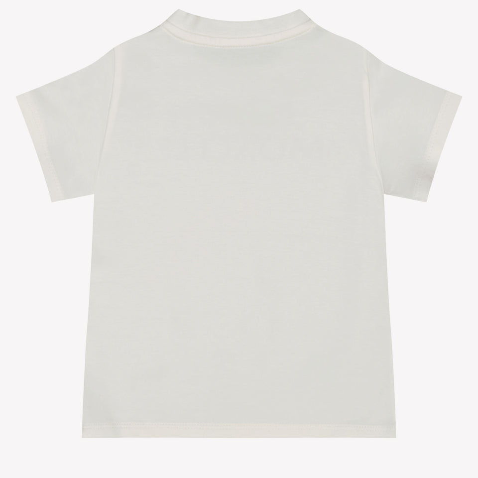 Moncler Baby Jongens T-Shirt In Wit