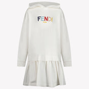 Fendi Kinder Meisjes Jurk Wit