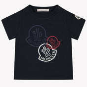 Moncler Baby Jongens T-shirt Navy