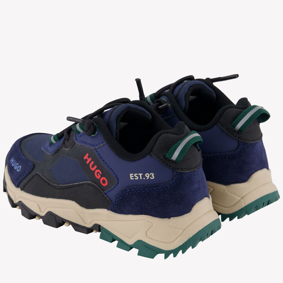 Hugo Jongens Sneakers Donker Blauw