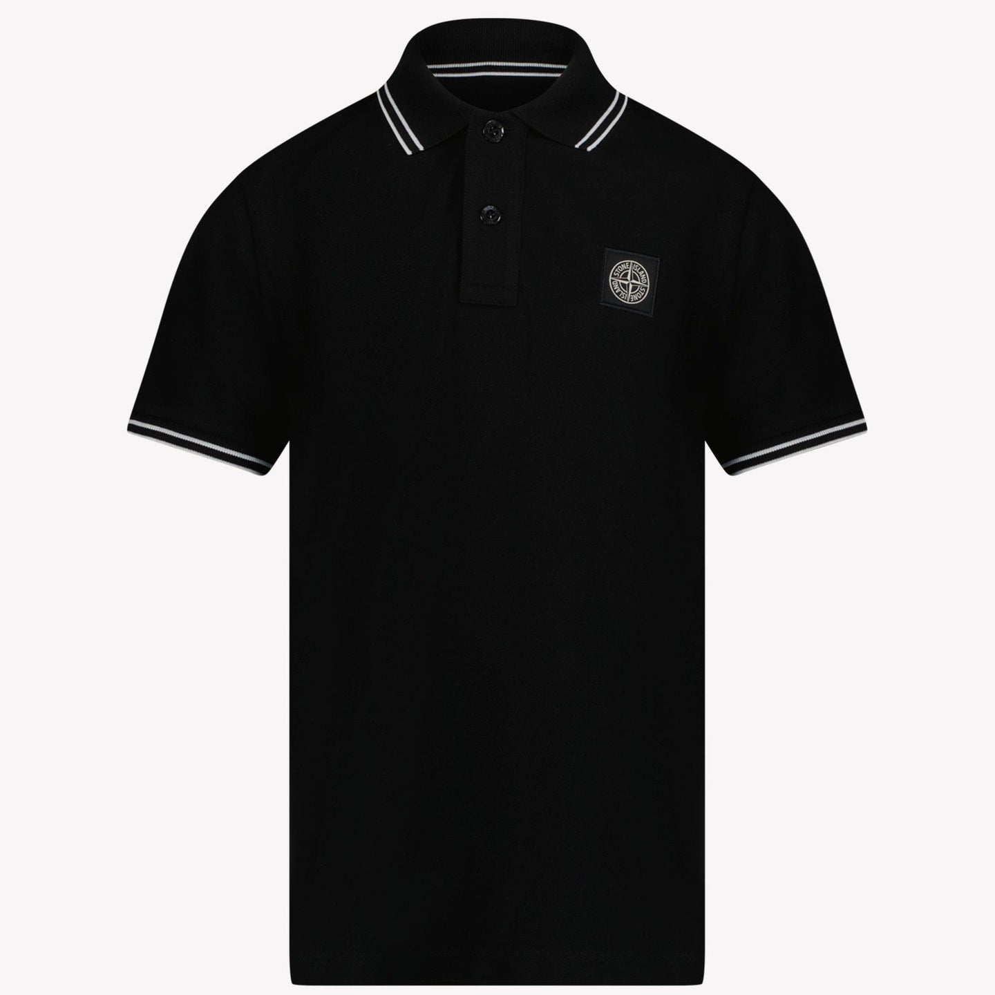 Stone Island Jongens Polo Zwart 2Y