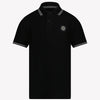 Stone Island Jongens Polo Zwart