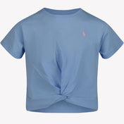 Ralph Lauren Kinder Meisjes T-Shirt Licht Blauw
