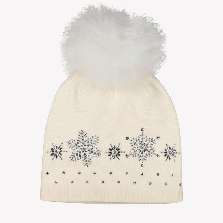 MonnaLisa Girls Beanie Off-White