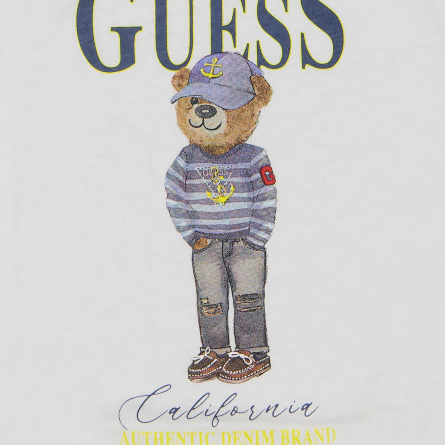 Guess Baby Jongens T-Shirt In Wit