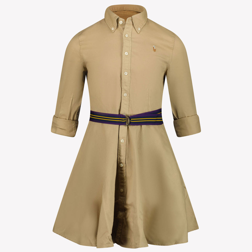 Ralph Lauren Kinder Meisjes Jurk In Beige