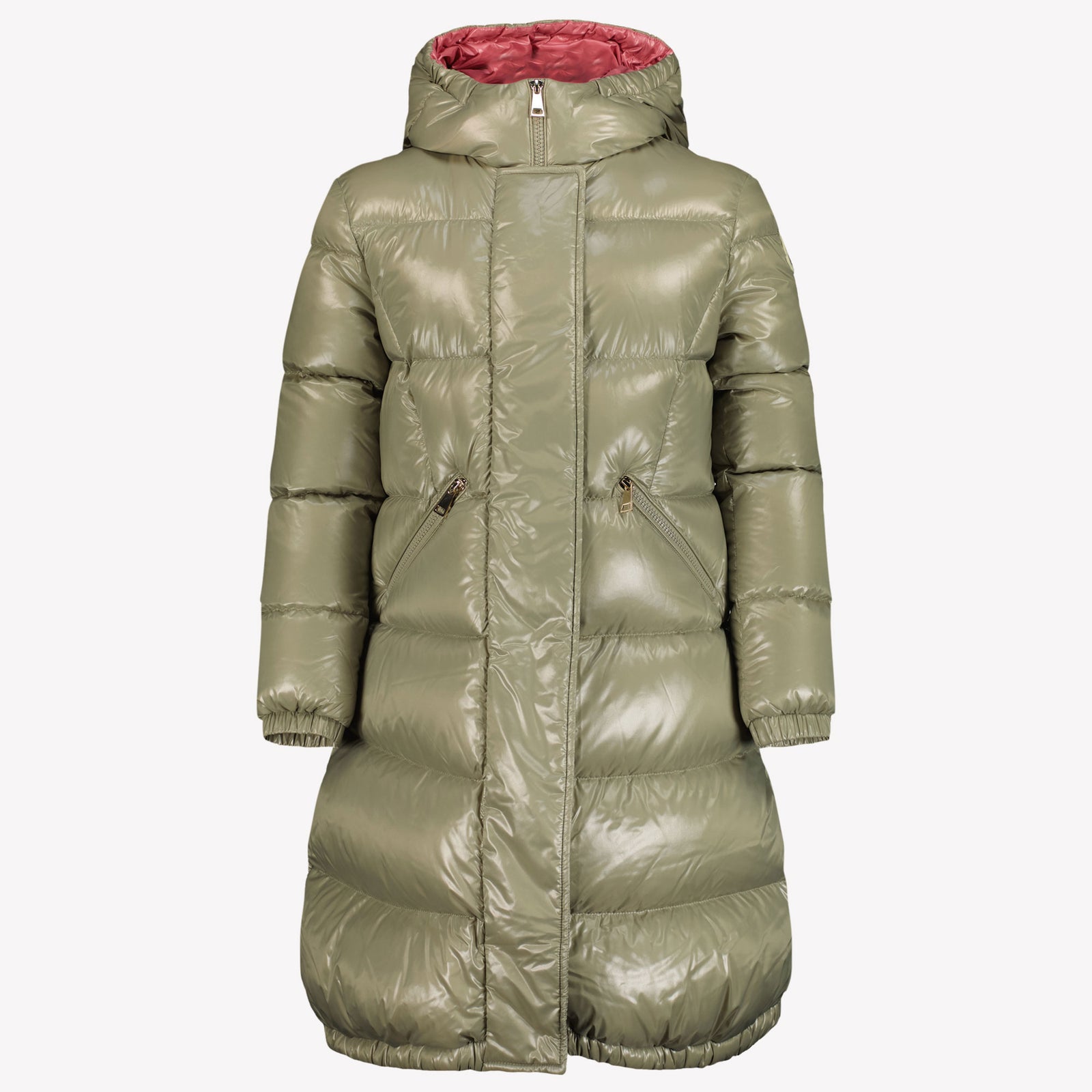 Moncler Bellevue Meisjes Winterjas Olijf Groen