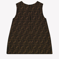 Fendi Baby Meisjes Jurk Bruin