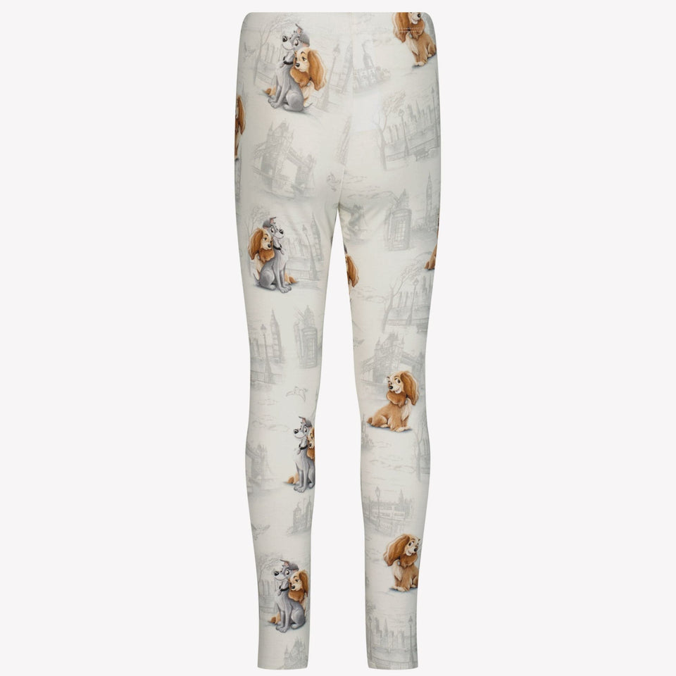 Monnalisa Meisjes Legging Off White