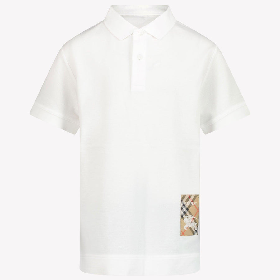 Burberry Johane Kinder Jongens Polo In Wit