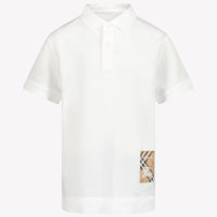 Burberry Johane Kinder Jongens Polo In Wit
