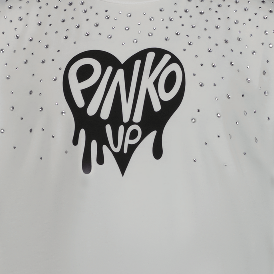 Pinko Kinder Meisjes T-Shirt Wit